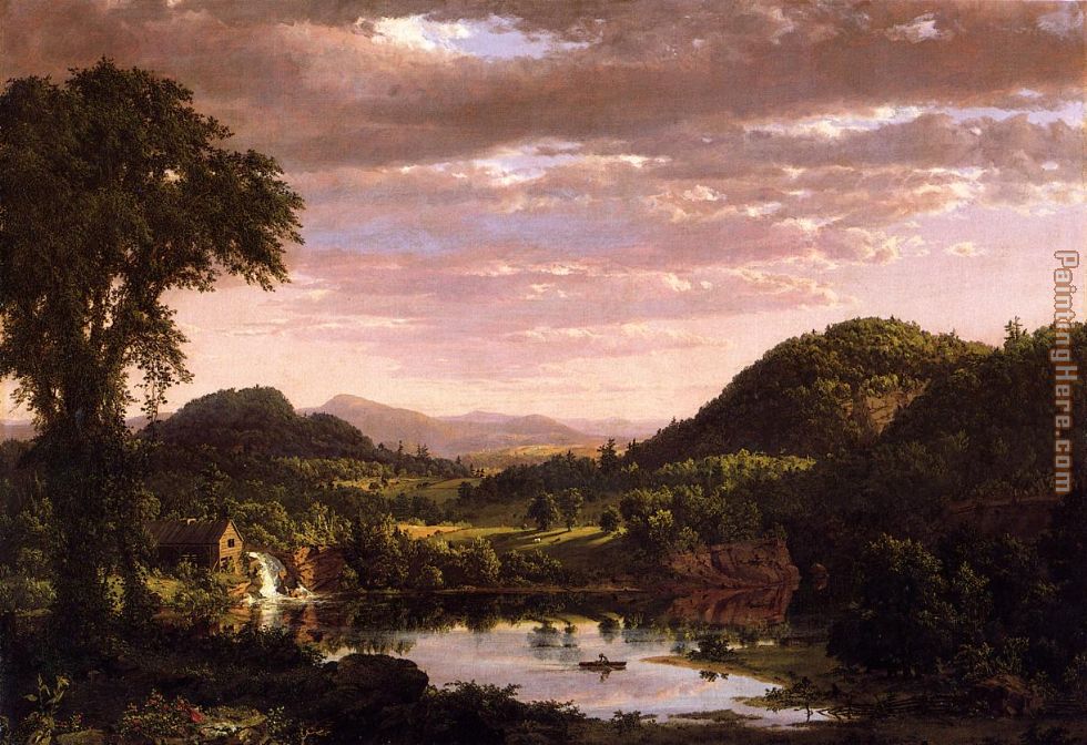 New England Landscape painting - Frederic Edwin Church New England Landscape art painting
